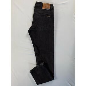 Volcom Vorta Slim Straight Stretch Denim Skate Jeans. Washed Black, Men's 30X32